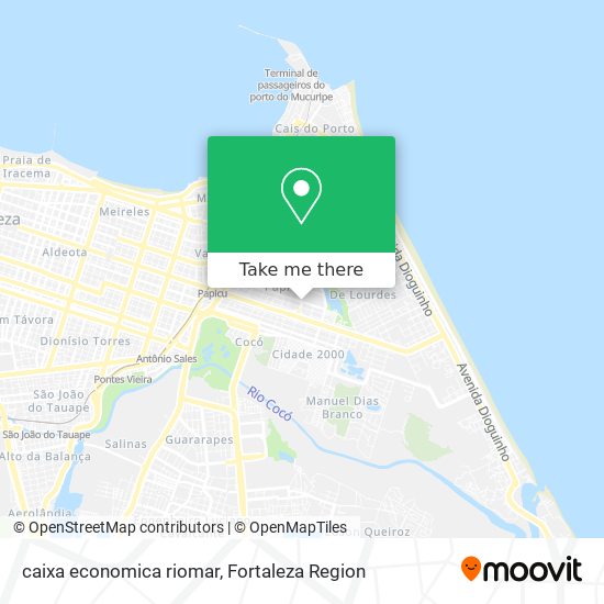 caixa economica riomar map