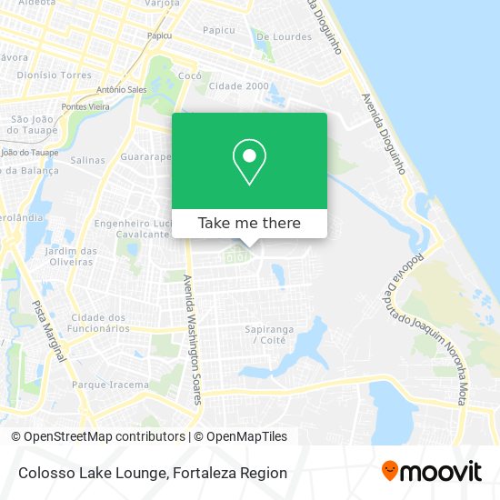 Colosso Lake Lounge map