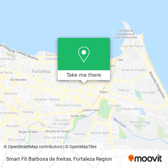 Smart Fit Barbosa de freitas map