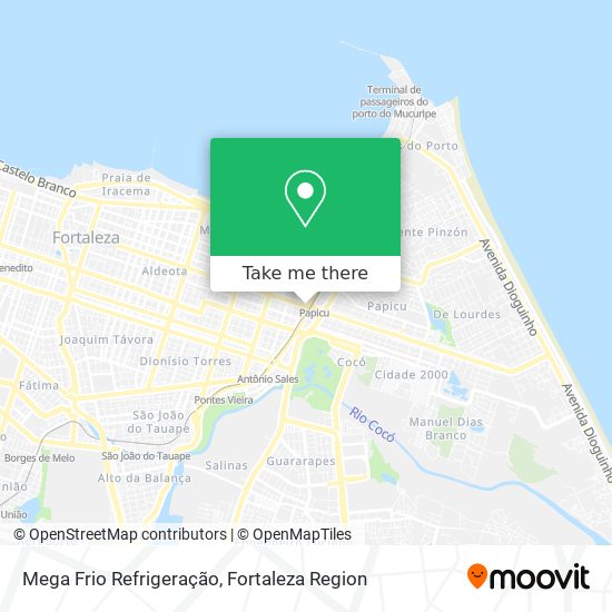 Mega Frio Refrigeração map