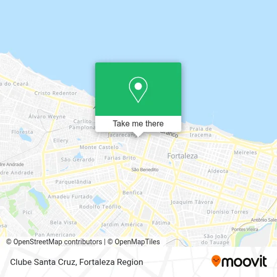 Clube Santa Cruz map