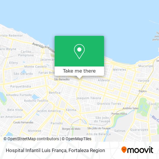 Hospital Infantil Luís França map