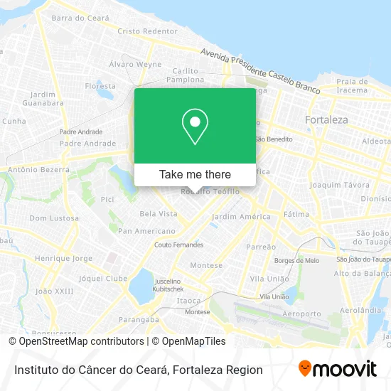 Instituto do Câncer do Ceará map
