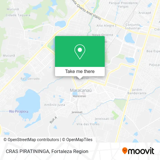 CRAS PIRATININGA map