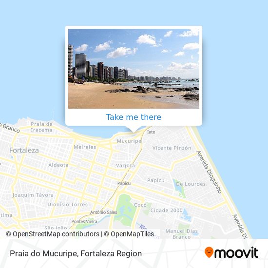 Praia do Mucuripe map