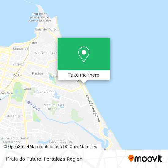 Praia do Futuro map