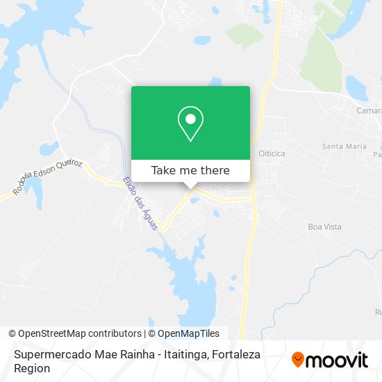 Mapa Supermercado Mae Rainha - Itaitinga