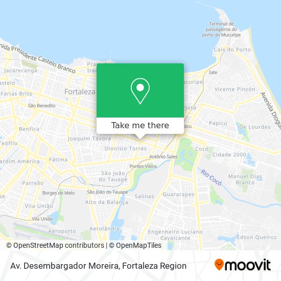 Mapa Av. Desembargador Moreira