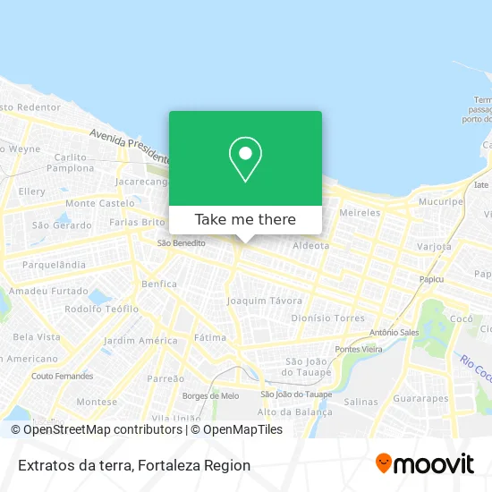 Extratos da terra map