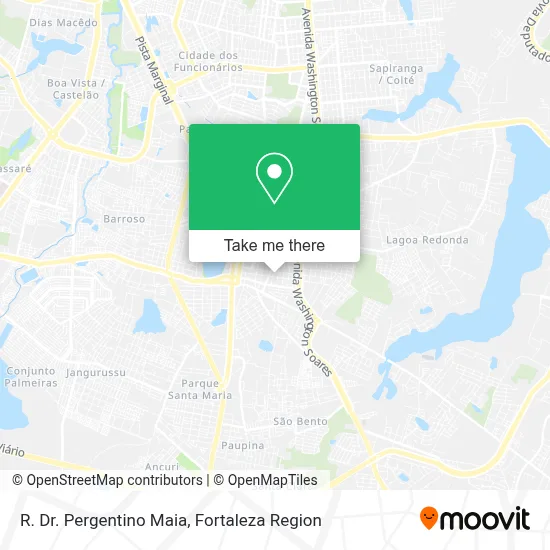 R. Dr. Pergentino Maia map