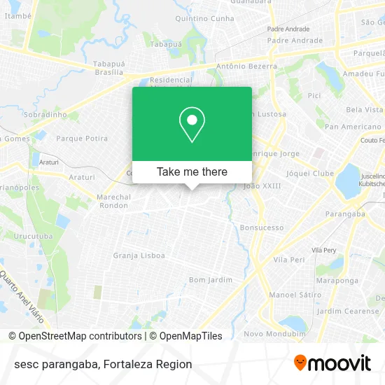 sesc parangaba map