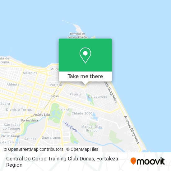 Central Do Corpo Training Club Dunas map