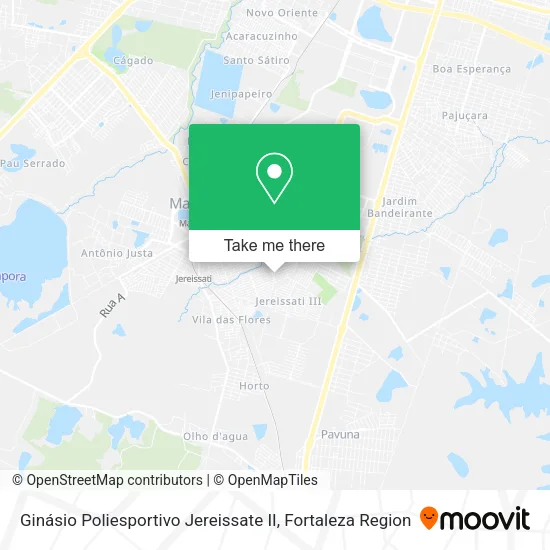 Ginásio Poliesportivo Jereissate II map