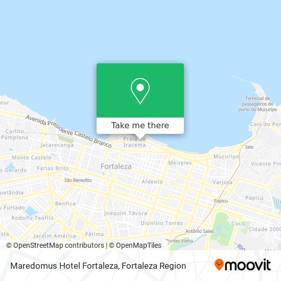 Mapa Maredomus Hotel Fortaleza