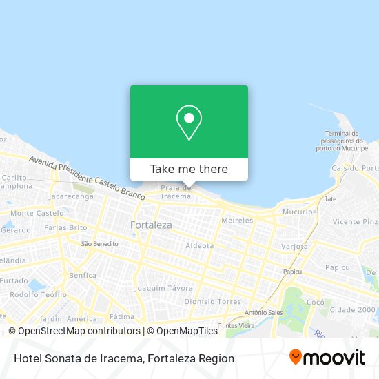 Hotel Sonata de Iracema map