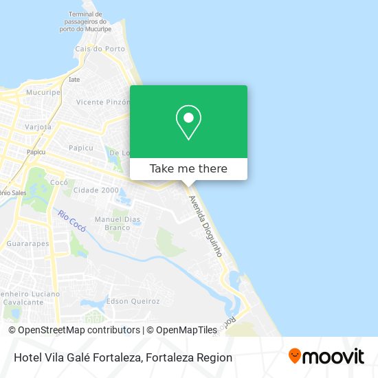 Mapa Hotel Vila Galé Fortaleza