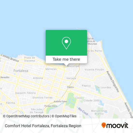 Mapa Comfort Hotel Fortaleza