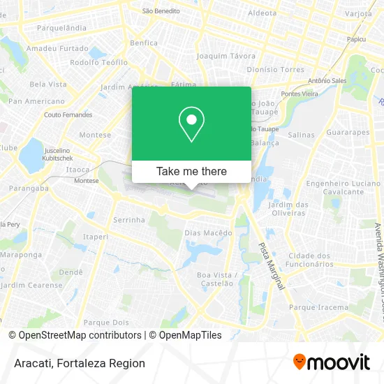 Aracati map