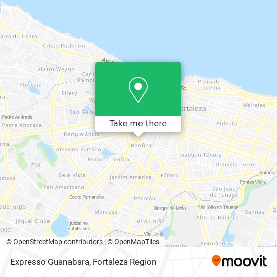 Expresso Guanabara map