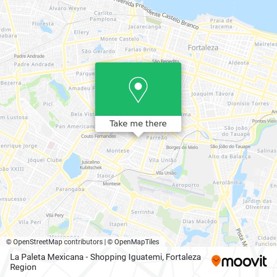 Mapa La Paleta Mexicana - Shopping Iguatemi