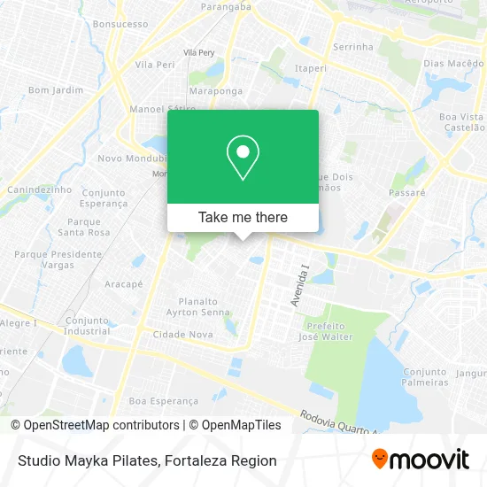 Studio Mayka Pilates map