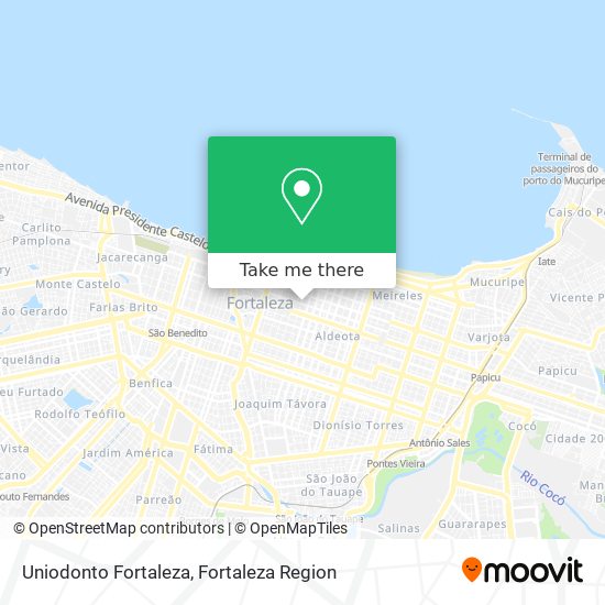 Uniodonto Fortaleza map