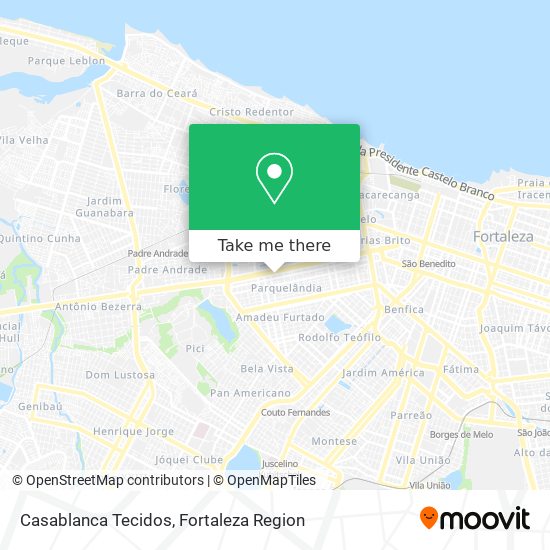 Casablanca Tecidos map