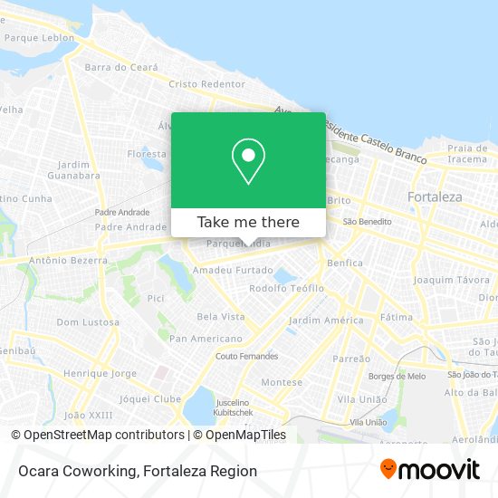 Ocara Coworking map