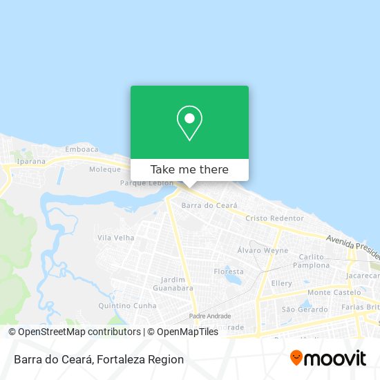 Barra do Ceará map