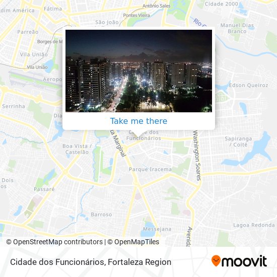 Cidade dos Funcionários map