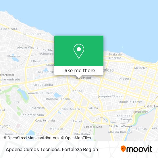 Apoena Cursos Técnicos map