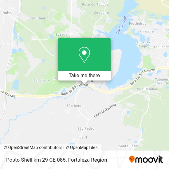 Posto Shell km 29 CE 085 map