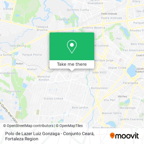 Polo de Lazer Luiz Gonzaga - Conjunto Ceará map