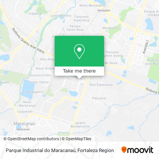 Mapa Parque Industrial do Maracanaú