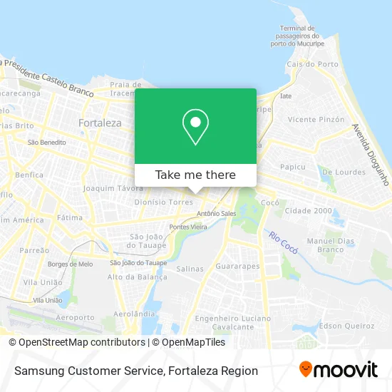 Samsung Customer Service map