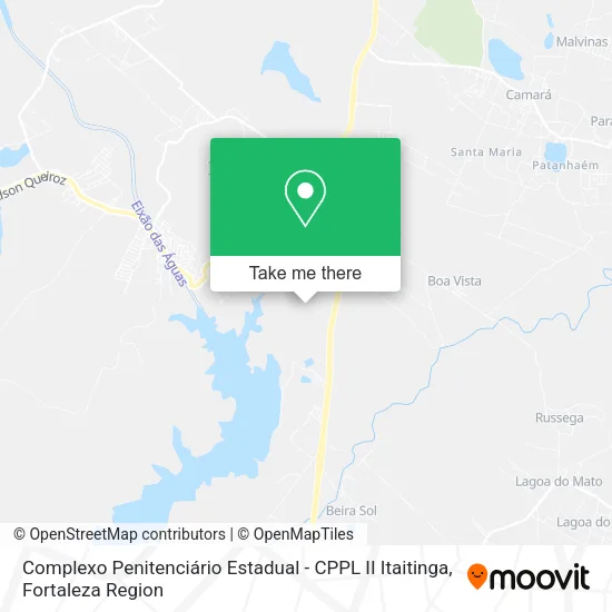 Complexo Penitenciário Estadual - CPPL II Itaitinga map