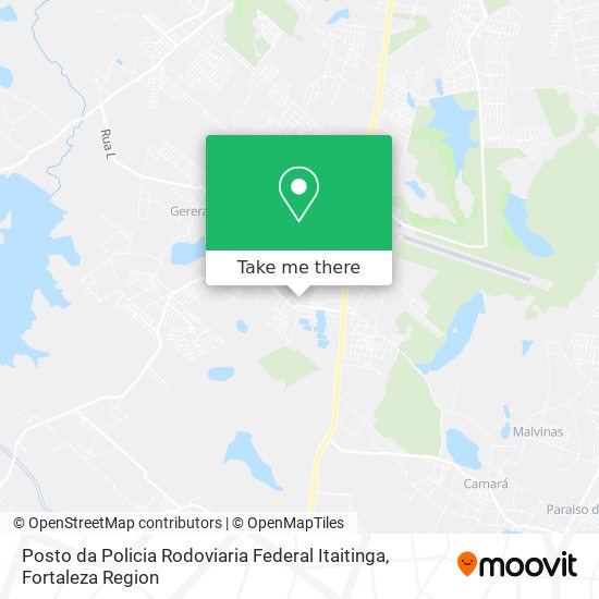 Posto da Policia Rodoviaria Federal Itaitinga map