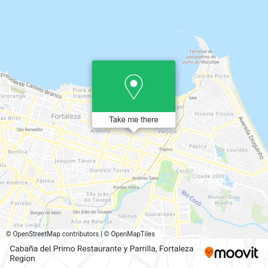 Cabaña del Primo Restaurante y Parrilla map