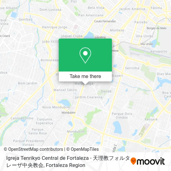 Igreja Tenrikyo Central de Fortaleza - 天理教フォルタレーザ中央教会 map