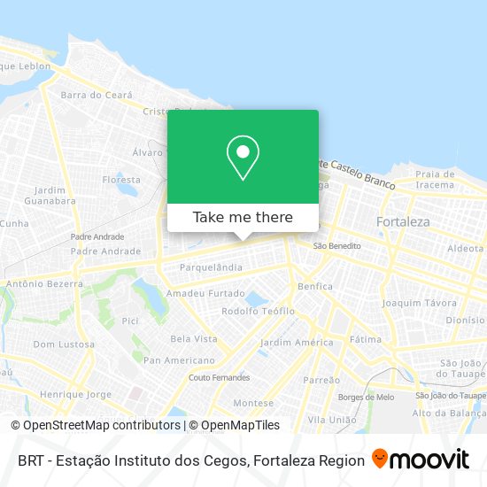 BRT - Estação Instituto dos Cegos map