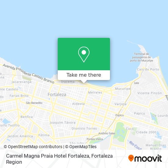 Carmel Magna Praia Hotel Fortaleza map