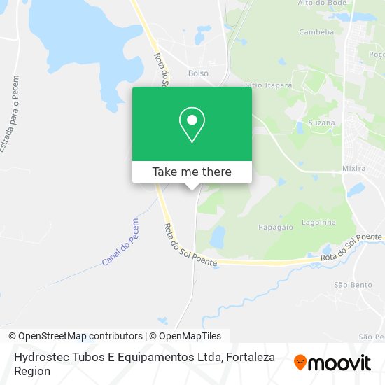 Mapa Hydrostec Tubos E Equipamentos Ltda