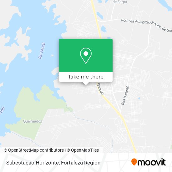 Subestação Horizonte map