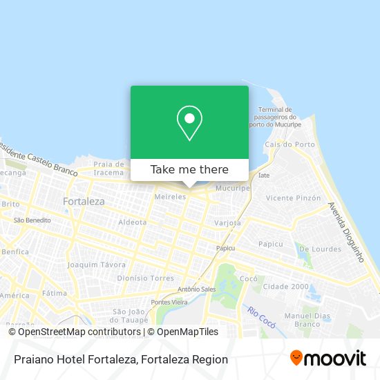 Mapa Praiano Hotel Fortaleza