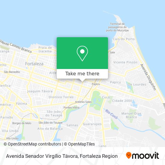 Avenida Senador Virgílio Távora map
