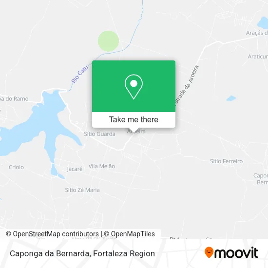 Caponga da Bernarda map