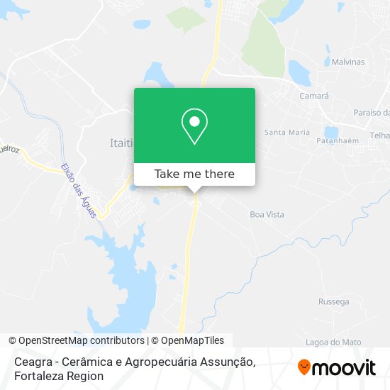 Ceagra - Cerâmica e Agropecuária Assunção map
