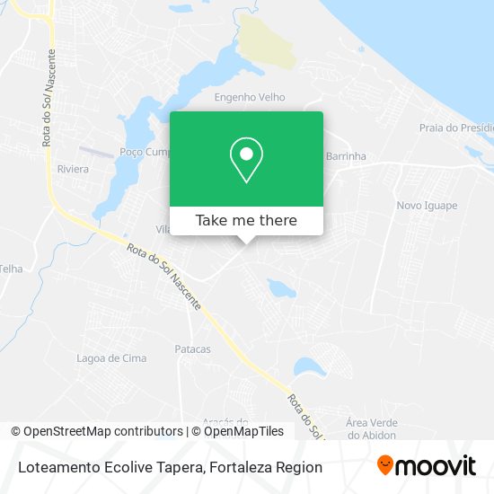 Loteamento Ecolive Tapera map