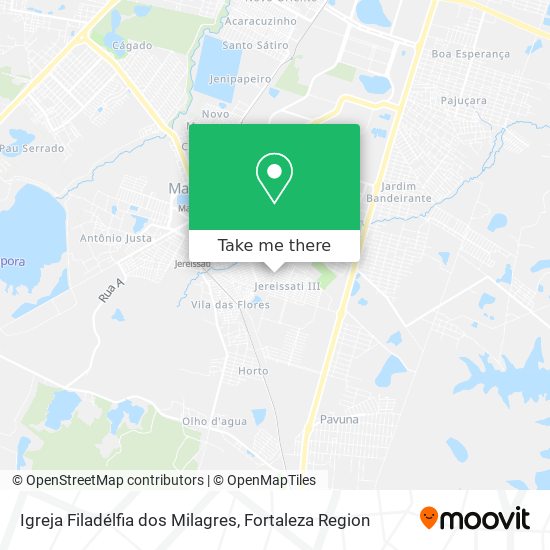 Igreja Filadélfia dos Milagres map