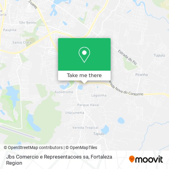 Jbs Comercio e Representacoes sa map